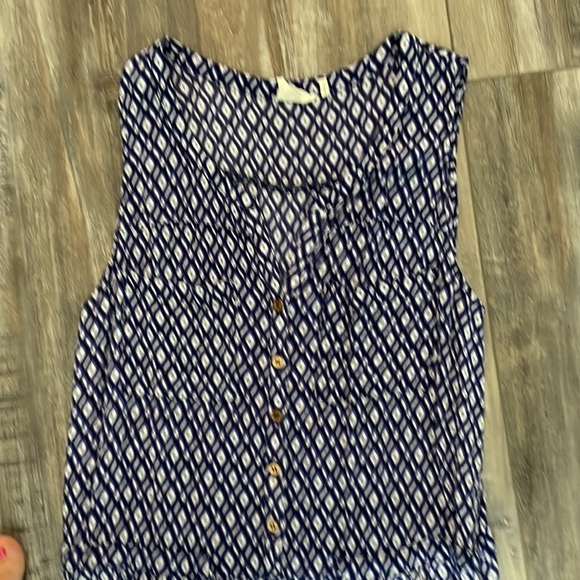 ANTHROPOLOGIE Lilka Blue Geometric Print Sleeveless Jumpsuit With Pockets - Picture 4 of 8